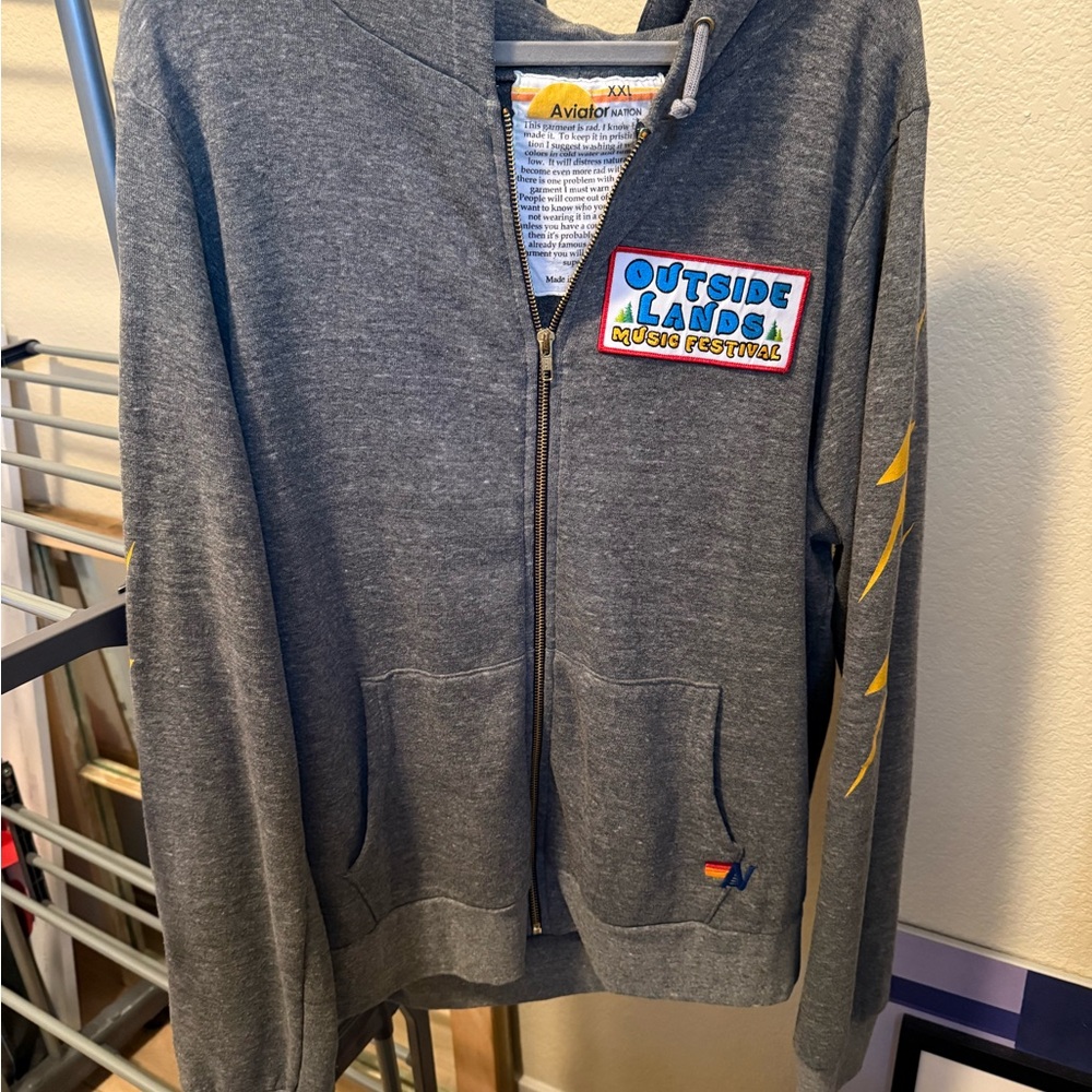 Aviator Nation outside lands Gray Hoodie